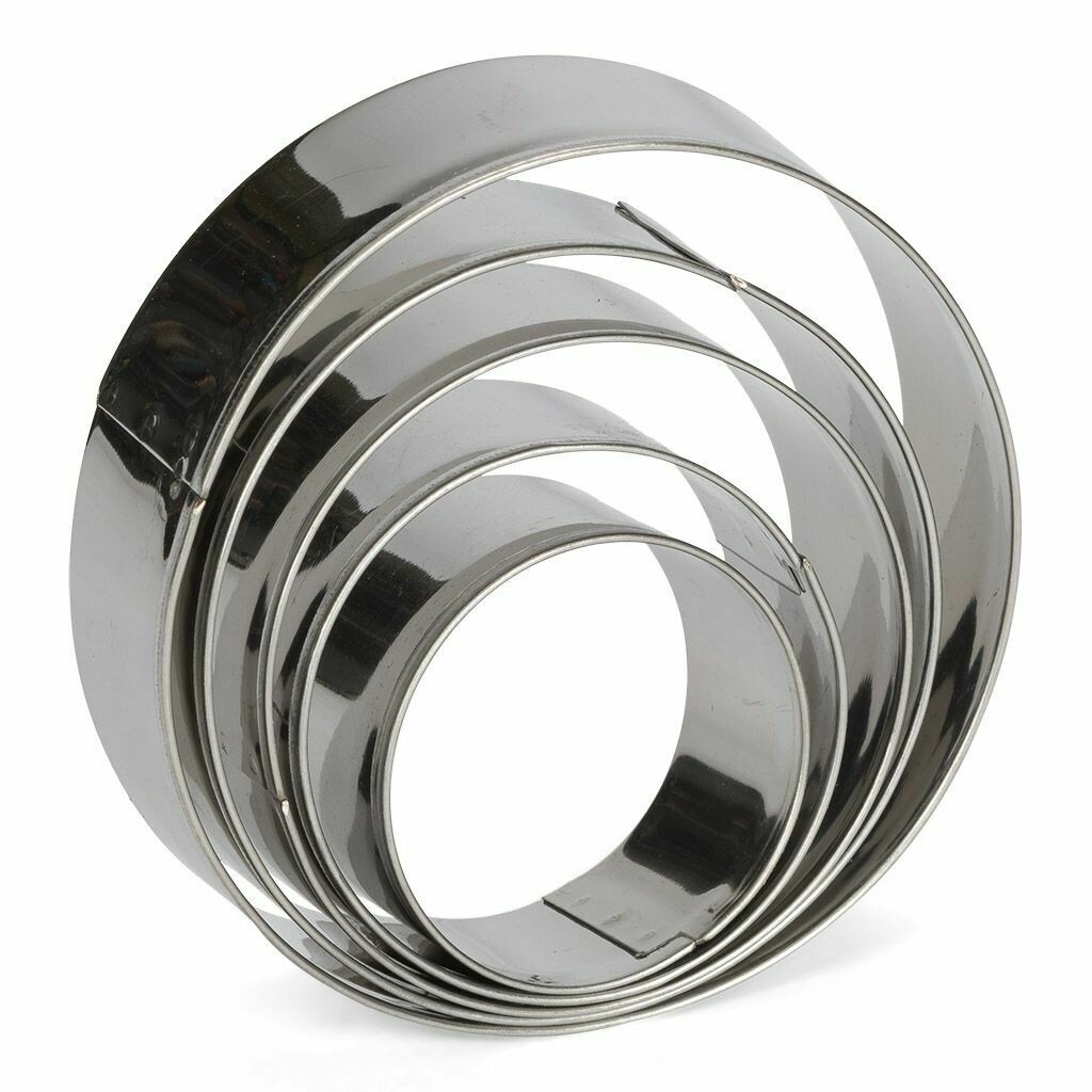 Patisse Cookie Cutters -ROUND/CIRCLES 5 τεμ. - Σετ 5τεμ Κουπ πατ Στρογγυλά/Κύκλοι