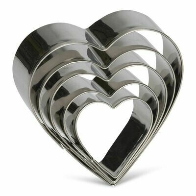 Patisse Cookie Cutters -HEARTS 5 τεμ.- Σετ 5τεμ  Κουπ πατ 
 ΚΑΡΔΙΕΣ