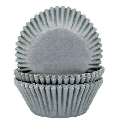 House of Marie Cupcake Cases GREY -Θήκες Ψησίματος για Καπκέικς -ΓΚΡΙ -50 τεμ