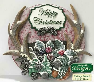 Katy Sue Silicone Mould -ANTLERS -SMALL - Καλούπι Σιλικόνης Ελαφοκέρατα Μικρά