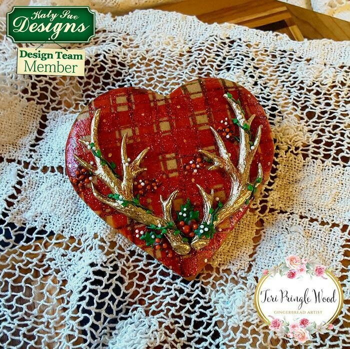 Katy Sue Silicone Mould -ANTLERS -SMALL - Καλούπι Σιλικόνης Ελαφοκέρατα Μικρά