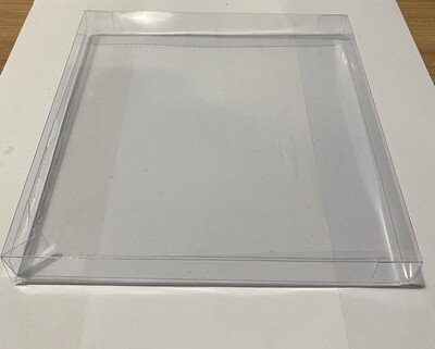 CLEAR BOX for COOKIES  - Διάφανο Τετράγωνο Κουτί για μπισκότα 19εκ x 19εκ x 2εκ