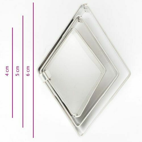 Cookie Cutter -Geometric Set 0f 3 -DIAMOND - Σετ 3 τεμ κουπ πατ Σχήμα Διαμαντιού