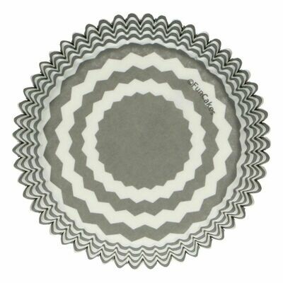 SALE!!! FunCakes Cupcake Cases -GREY CHEVRON -Θήκες Ψησίματος 48 τεμ SALE!!! FunCakes Cupcake Cases -GREY CHEVRON -Θήκες Ψησίματος 48 τεμ