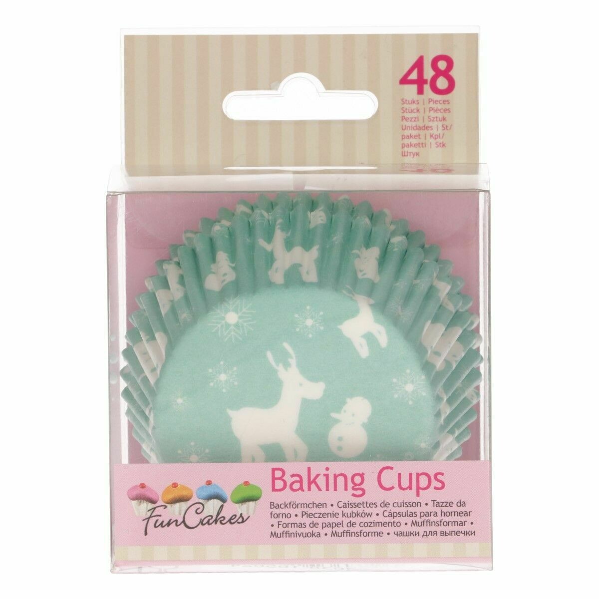 SALE!!! FunCakes Cupcake Cases -WINTER WONDERLAND -Θήκες Ψησίματος 48 τεμ