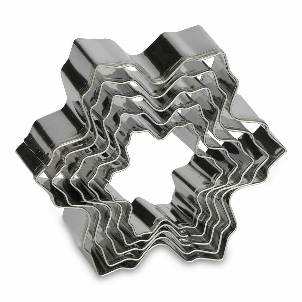 Patisse Cookie Cutters -Set of 5 -SNOWFLAKES - Σετ 5τεμ Κουπ πατ Χιονονιφάδες
