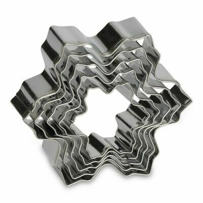 Patisse Cookie Cutters -Set of 5 -SNOWFLAKES - Σετ 5τεμ Κουπ πατ Χιονονιφάδες