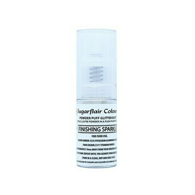 Sugarflair Powder Puff Glitter Dust Pump Spray -FINISHING SPARKLE -SILVER 10g -Βρώσιμο Γκλίτερ σε σπρέι - Λαμπερό Τελείωμα Ασημί Sugarflair Powder Puff Glitter Dust Pump Spray -FINISHING SPARKLE -SILVER 10g -Βρώσιμο Γκλίτερ σε σπρέι - Λαμπερό Τελείωμα Ασημί