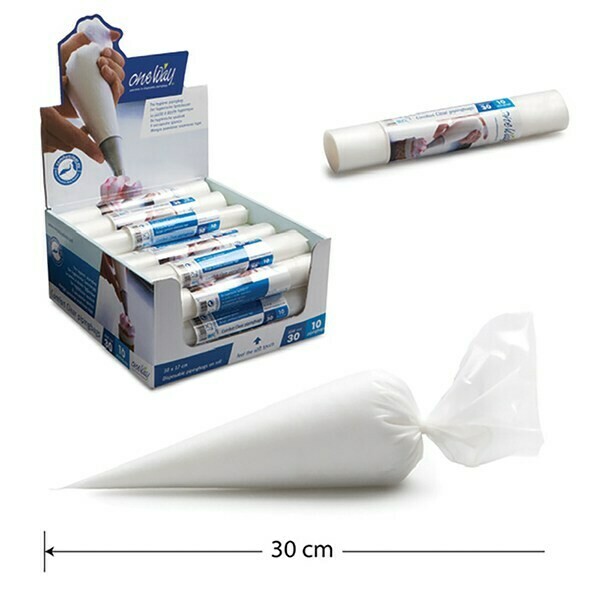 Comfort Clear Piping Bags -SMALL -30εκ Σακούλες Ζαχαροπλαστικής/ Κορνέ Μιας Χρήσης 10 τεμ