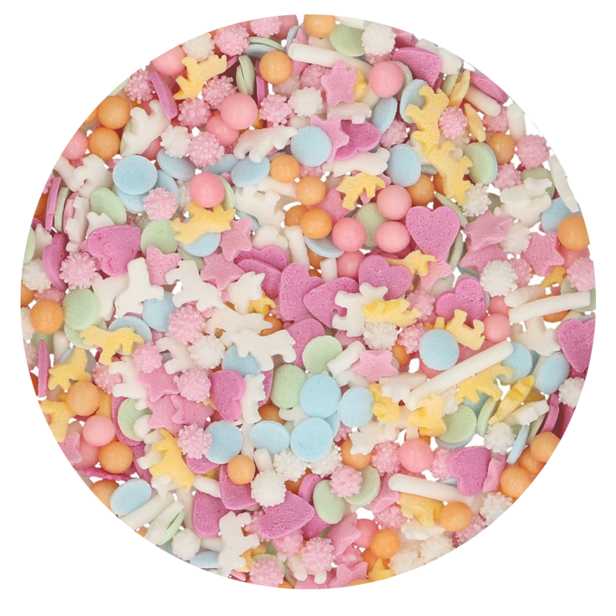 FunCakes Sprinkle Mix 50γρ -PASTEL UNICORN MEDLEY - Μείγμα Ζαχαρωτών - Μονόκερος - Παστέλ χρώματα