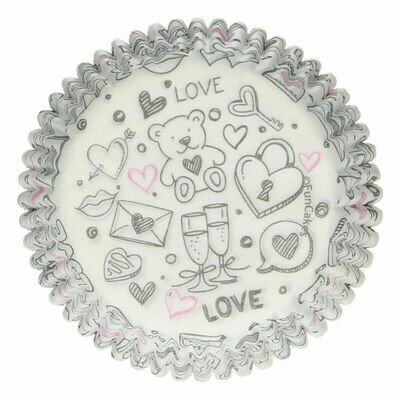 SALE!!! FunCakes Cupcake Cases -LOVE DOODLE -Θήκες Ψησίματος 48 τεμ SALE!!! FunCakes Cupcake Cases -LOVE DOODLE -Θήκες Ψησίματος 48 τεμ