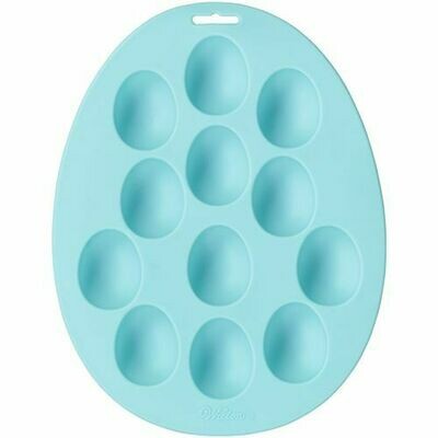Wilton Easter Petite Silicone Mould -EGGS -Καλούπι Σιλικόνης για μικρά αυγά με 12 θήκες