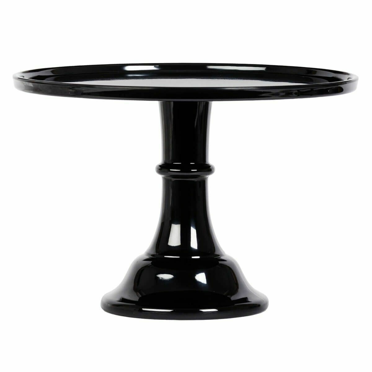 Melamine Cake Stand -LARGE BLACK - Μεγάλη Βάση Για Τούρτα από Μελαμίνη - Μαύρη 30εκ