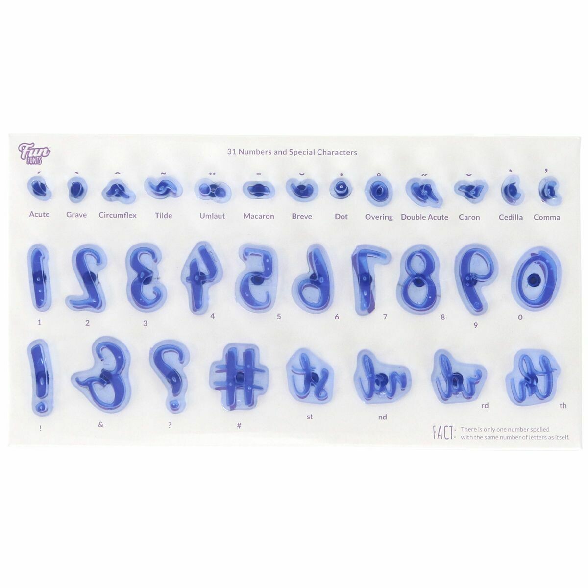 PME Fun Fonts -Numerals &amp; Special Characters Collection 1 -Σφραγίδες Αριθμοί και Ειδικά Σύμβολα 31τεμ