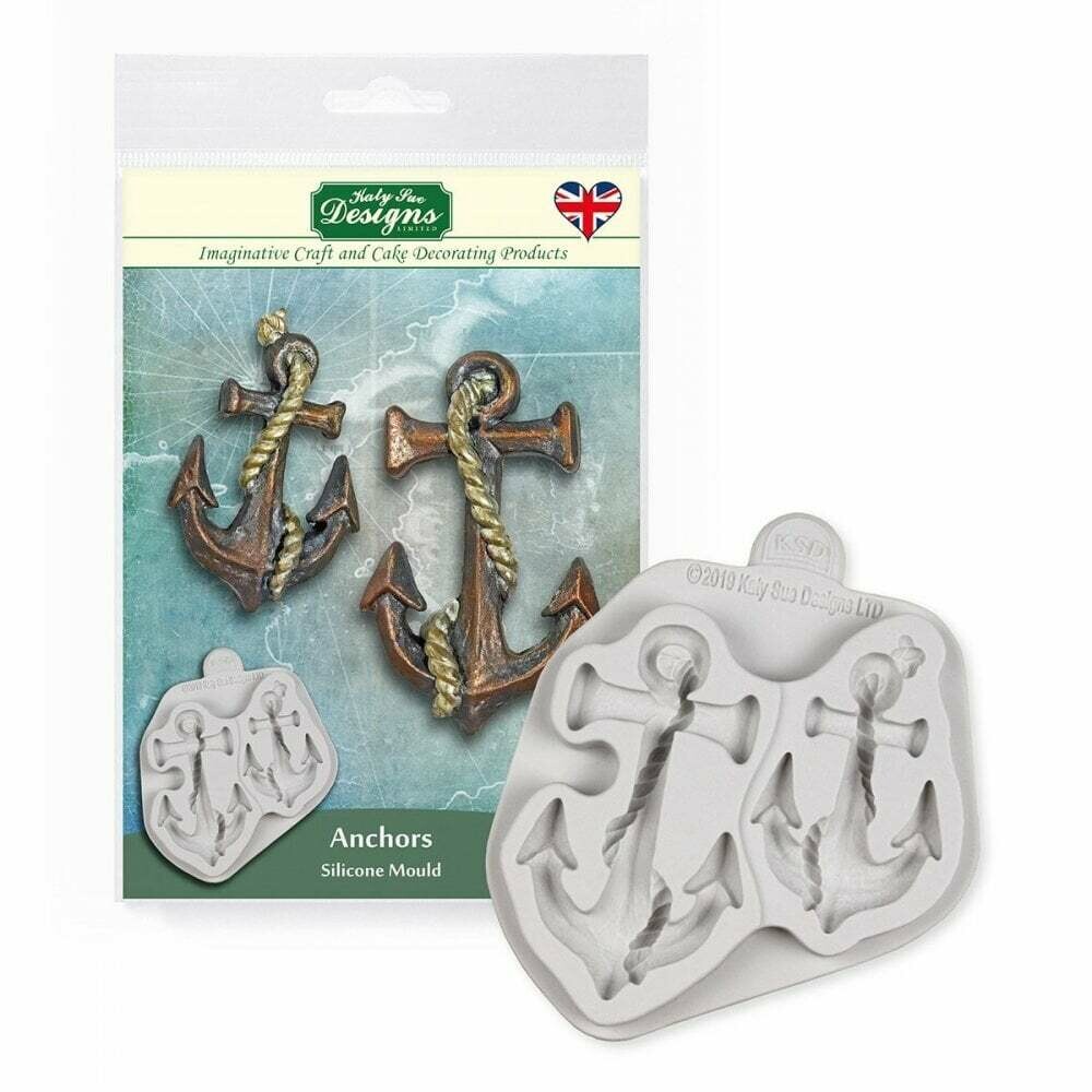 Katy Sue Silicone Mould -ANCHORS -Καλούπι Σιλικόνης Άγκυρες