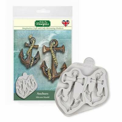 Katy Sue Silicone Mould -ANCHORS -Καλούπι Σιλικόνης Άγκυρες
