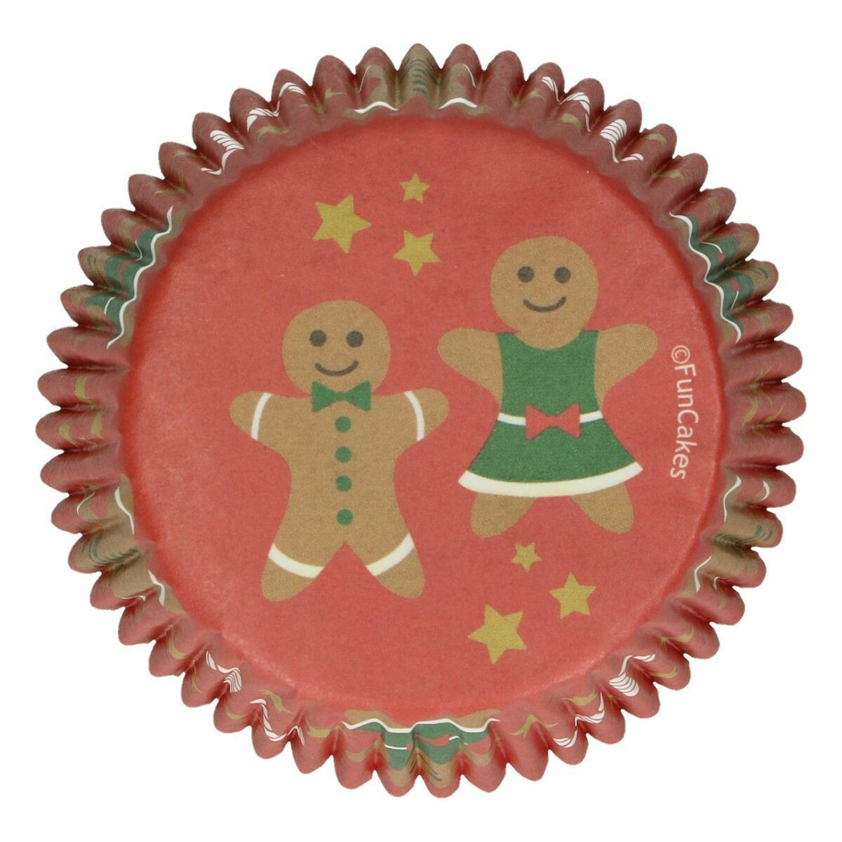 SALE!!! FunCakes Cupcake Cases -CHRISTMAS -GINGERBREAD PEOPLE -Θήκες Ψησίματος 48 τεμ