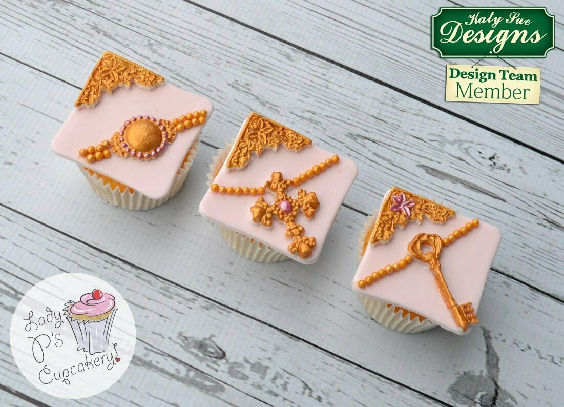 Katy Sue Silicone Mould -DECORATIVE KEYS &amp; LOCKET -Καλούπι Σιλικόνης Κλειδιά και Λουκέτο