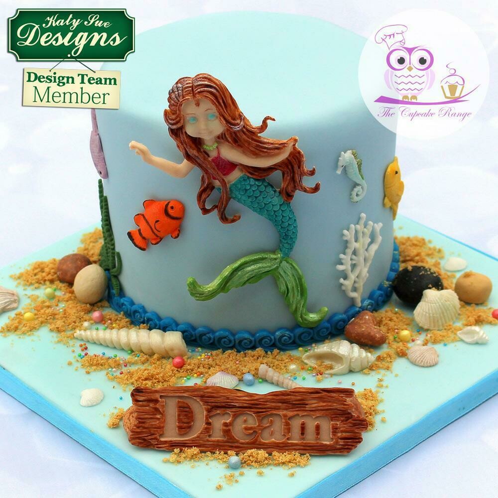 Katy Sue Silicone Mould -MERMAID -Καλούπι Σιλικόνης Γοργόνα