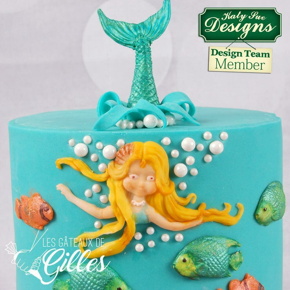 Katy Sue Silicone Mould -MERMAID -Καλούπι Σιλικόνης Γοργόνα