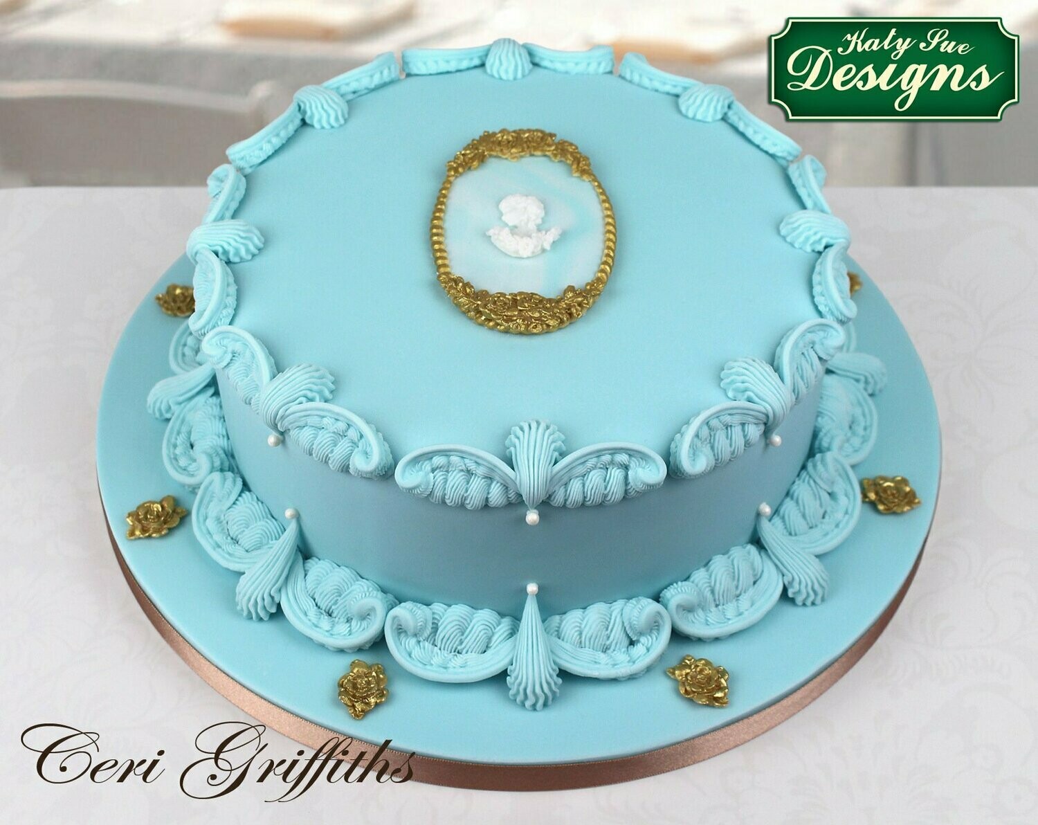 Katy Sue Silicone Mould -MINIATURE OVAL FRAME &amp; CAMEO 2 -Καλούπι Σιλικόνης Μινιατούρα Κάδρο Οβάλ &amp; Καμέο 2