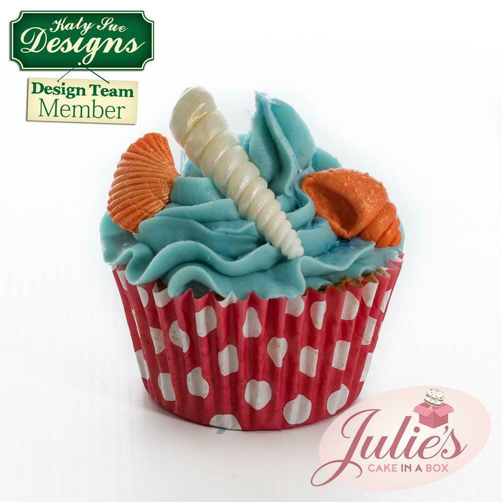 Katy Sue Silicone Mould -SEA SHELLS -Καλούπι Σιλικόνης Κοχύλια της Θάλασσας με 10 Σχέδια