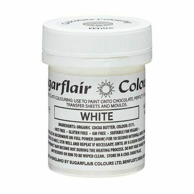 Sugarflair Chocolate Colour-WHITE 35g - Χρώμα  Σοκολάτας Λευκό