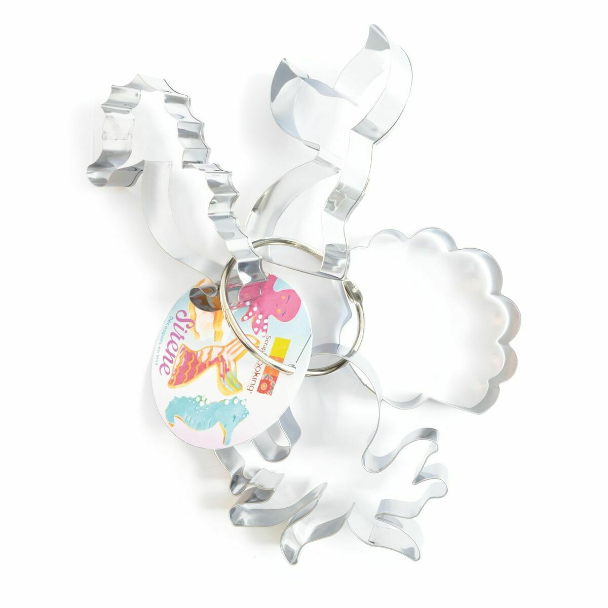 SALE!!! ScrapCooking Set of 4 Cookie Cutters -MERMAID SET -SEAHORSE, MERMAID TAIL, SHELL &amp; OCTOPUS - Σετ 4τεμ κουπ πατ με Θαλασσινό Θέμα - ΓΟΡΓΟΝΑ, ΙΠΠΟΚΑΜΠΟΣ, ΚΟΧΥΛΙ, ΧΤΑΠΟΔΙ