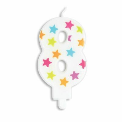 SALE!!! ScrapCooking Candle STARS No.8 - ΛΕΥΚΟ ΚΕΡΙ ΜΕ ΠΟΛΥΧΡΩΜΑ ΑΣΤΕΡΙΑ ΑΡΙΘΜΟΣ '8' SALE!!! ScrapCooking Candle STARS No.8 - ΛΕΥΚΟ ΚΕΡΙ ΜΕ ΠΟΛΥΧΡΩΜΑ ΑΣΤΕΡΙΑ ΑΡΙΘΜΟΣ '8'