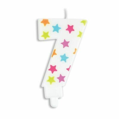 SALE!!! ScrapCooking Candle STARS No.7 - ΛΕΥΚΟ ΚΕΡΙ ΜΕ ΠΟΛΥΧΡΩΜΑ ΑΣΤΕΡΙΑ ΑΡΙΘΜΟΣ '7' SALE!!! ScrapCooking Candle STARS No.7 - ΛΕΥΚΟ ΚΕΡΙ ΜΕ ΠΟΛΥΧΡΩΜΑ ΑΣΤΕΡΙΑ ΑΡΙΘΜΟΣ '7'