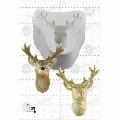 SALE!!! FPC Silicone Mould -STAG&#39;S HEAD - Καλούπι Σιλικόνης Κεφάλι Αρσενικού Ελαφιού