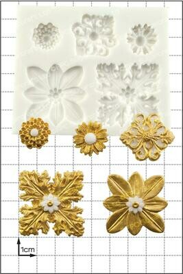 FPC Silicone Mould -DECORATIVE BOSSES - Καλούπι Σιλικόνης Διακοσμητικά Λουλούδια FPC Silicone Mould -DECORATIVE BOSSES - Καλούπι Σιλικόνης Διακοσμητικά Λουλούδια