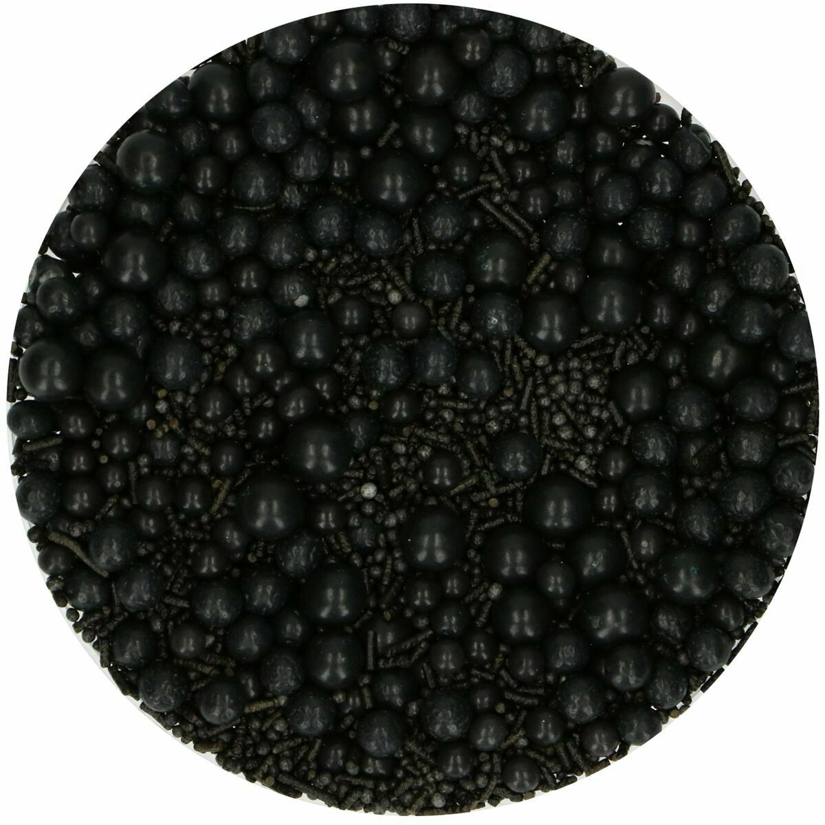 FunCakes Sprinkle Mix 65γρ -BLACK MEDLEY - Μείγμα  Ζαχαρωτών Μαύρες Πέρλες και Τρούφα