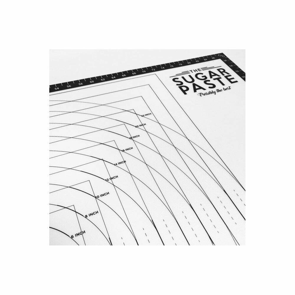 THE SUGAR PASTE™ LARGE Rolling Mat 90εκ * 60εκ - Αντικολλητική Επιφάνεια Εργασίας