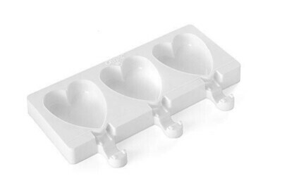 Silikomart Ice Cream Mould -MINI HEART  - Καλούπι Καρδιές με 50 Ξυλάκια για Popsicles &amp; Cakesicles
