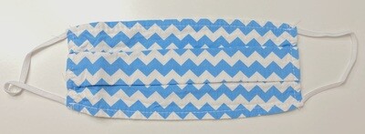 Μάσκα Ενηλίκων BLUE & WHITE CHEVRON - Ασπρο Μπλε Μοτίβο σε σχήμα V ∞ Μάσκα Ενηλίκων BLUE & WHITE CHEVRON - Ασπρο Μπλε Μοτίβο σε σχήμα V ∞