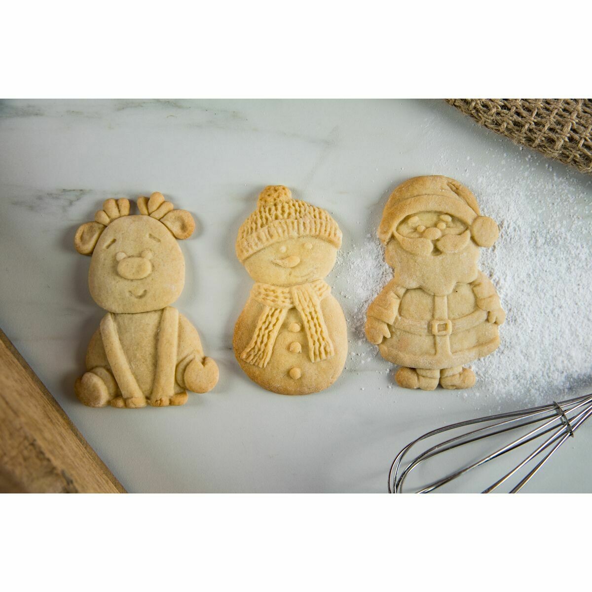 Karen Davies CHRISTMAS COOKIE - Καλούπι Σιλικόνης Χριστουγεννιάτικο Μπισκότο - ΑΓΙΟΣ ΒΑΣΙΛΗΣ, ΡΟΥΝΤΟΛΦ, ΧΙΟΝΑΝΘΡΩΠΟΣ