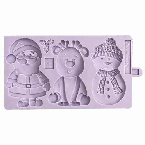 Karen Davies CHRISTMAS COOKIE - Καλούπι Σιλικόνης Χριστουγεννιάτικο Μπισκότο - ΑΓΙΟΣ ΒΑΣΙΛΗΣ, ΡΟΥΝΤΟΛΦ, ΧΙΟΝΑΝΘΡΩΠΟΣ