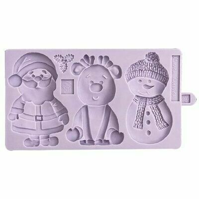Karen Davies CHRISTMAS COOKIE - Καλούπι Σιλικόνης Χριστουγεννιάτικο Μπισκότο - ΑΓΙΟΣ ΒΑΣΙΛΗΣ, ΡΟΥΝΤΟΛΦ, ΧΙΟΝΑΝΘΡΩΠΟΣ