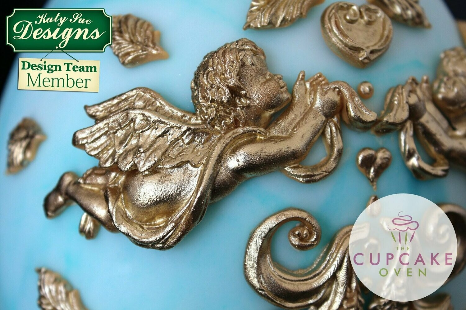 SALE!!! Katy Sue Silicone Mould -ORNAMENTAL CHERUBS - Καλούπι Σιλικόνης Διακοσμητικά Αγγελάκια