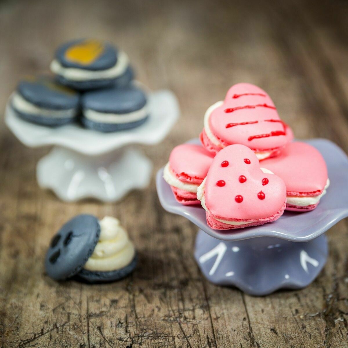 Silikomart -Macaron Mat -HEART - Πατάκι Ψησίματος Μακαρόν με 42 Ισομερείς Καρδιές
