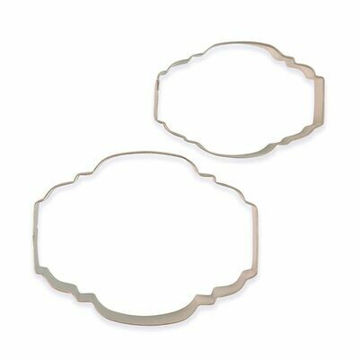 PME Set of 2 Plaque Cutters -STYLE 2 - Σετ 2τεμ κουπ πατ Κορνίζες/πλάκες