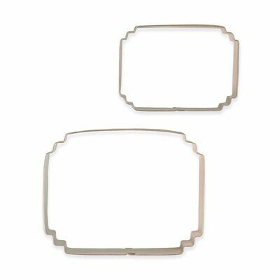 PME Set of 2 Plaque Cutters -STYLE 7 - Σετ 2τεμ κουπ πατ Κορνίζες/πλάκες