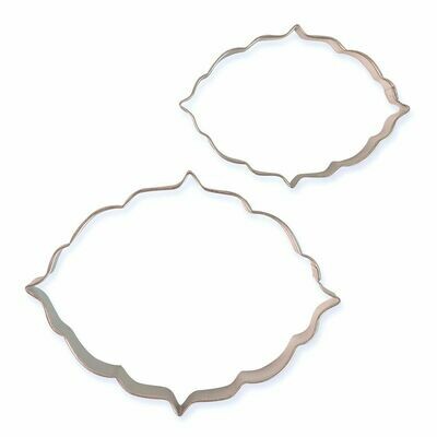 PME Set of 2 Plaque Cutters -STYLE 6 - Σετ 2τεμ κουπ πατ Κορνίζες/πλάκες