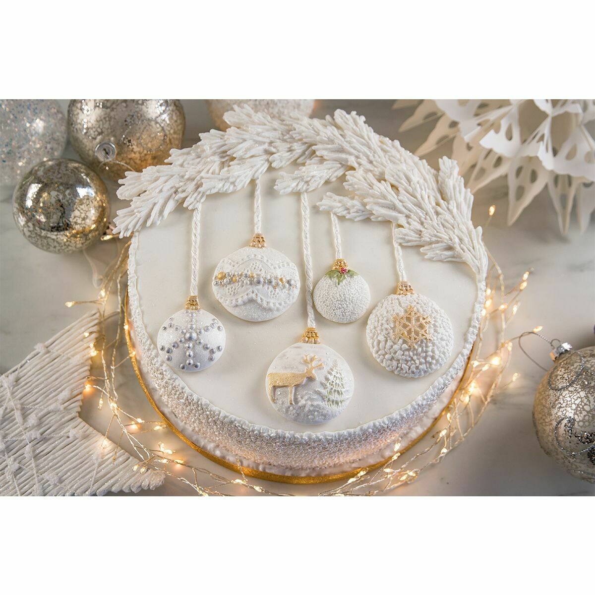 Karen Davies CHRISTMAS BAUBLES - Καλούπι Σιλικόνης Χριστουγεννιάτικες Μπάλες