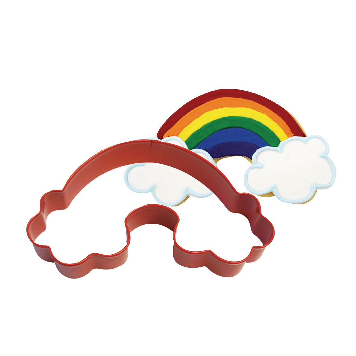 By AH -Cookie Cutter -RAINBOW &amp; CLOUDS -Κουπ πατ Ουράνιο Τόξο &amp; Σύννεφα 12εκ