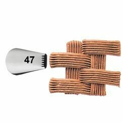 WILTON Nozzle -BASKETWEAVE No.47 - Μύτη Κορνέ Ύφανση Καλαθιού