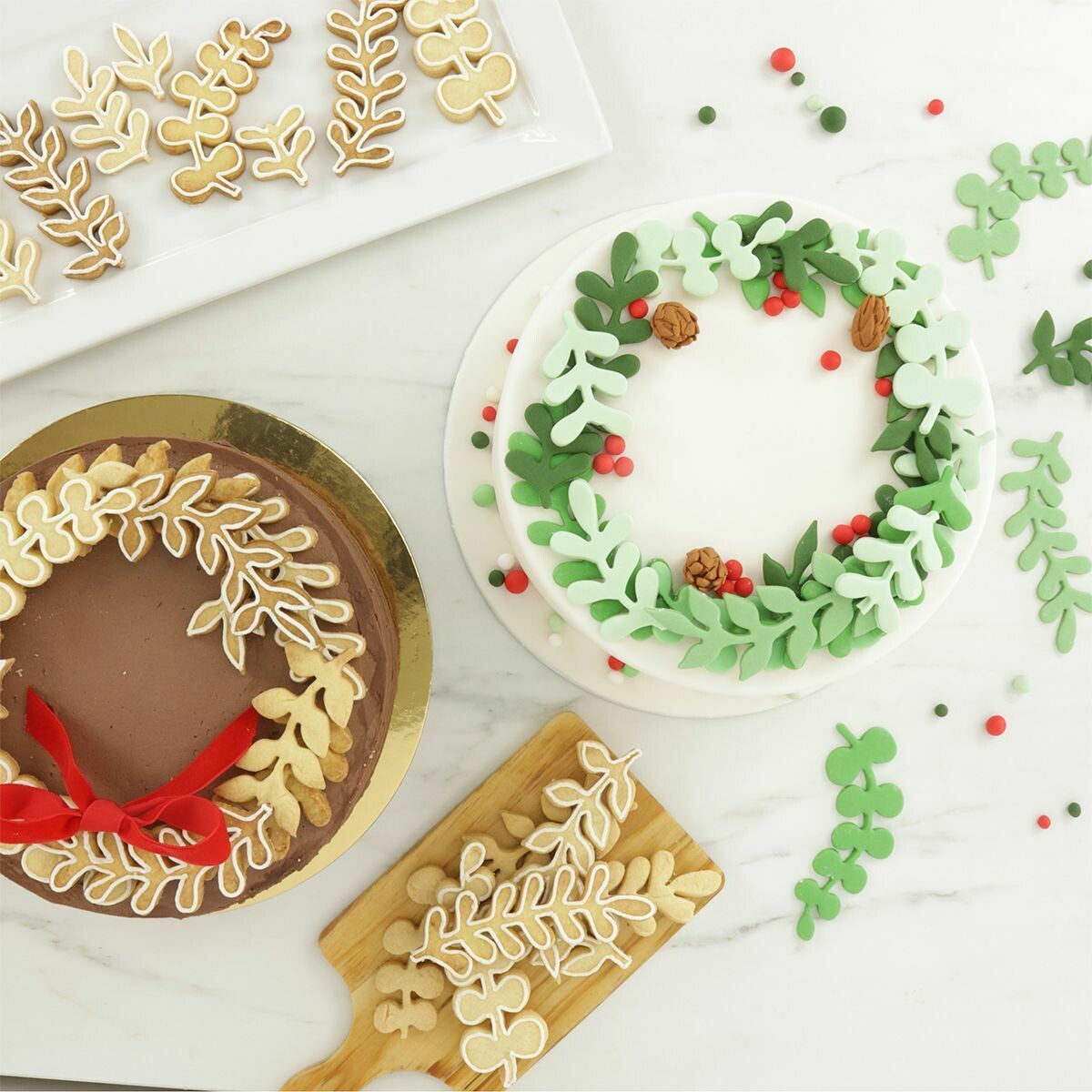 PME Wreath Eucalyptus Cutter 3 τμχ - Σετ 3τεμ κουπ πατ Φύλλα Ευκάλυπτου