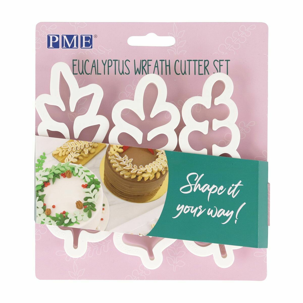 PME Wreath Eucalyptus Cutter 3 τμχ - Σετ 3τεμ κουπ πατ Φύλλα Ευκάλυπτου