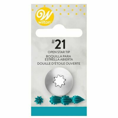WILTON Nozzle -OPEN STAR No.21 - Μύτη Κορνέ Αστέρι